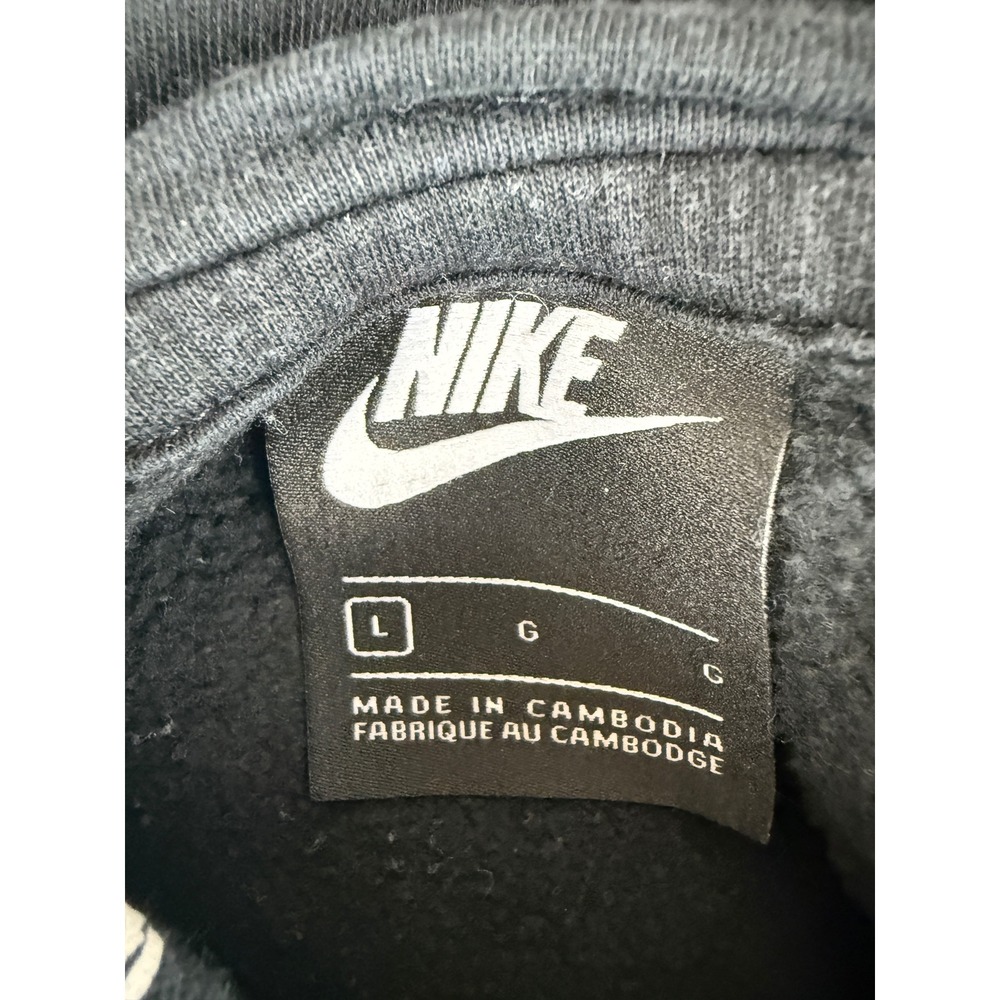 Nike Hoodie Mens Large Black Scribble All Over Print Swoosh CU4341-010 Pullover - Picture 6 of 7